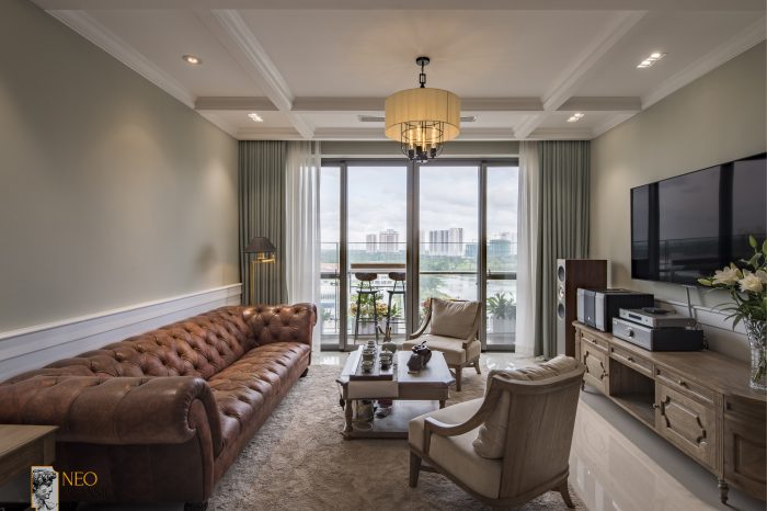 1-12 Thiết kế nội thất chung cư theo phong cách tân cổ điển