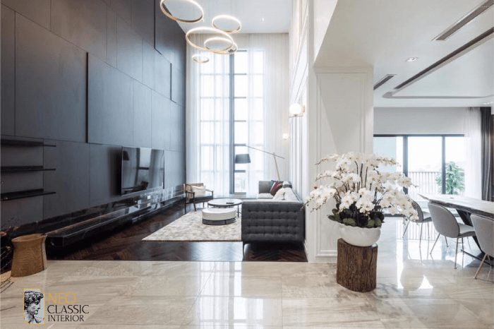 1-13 Thiết kế nội thất chung cư theo phong cách tân cổ điển