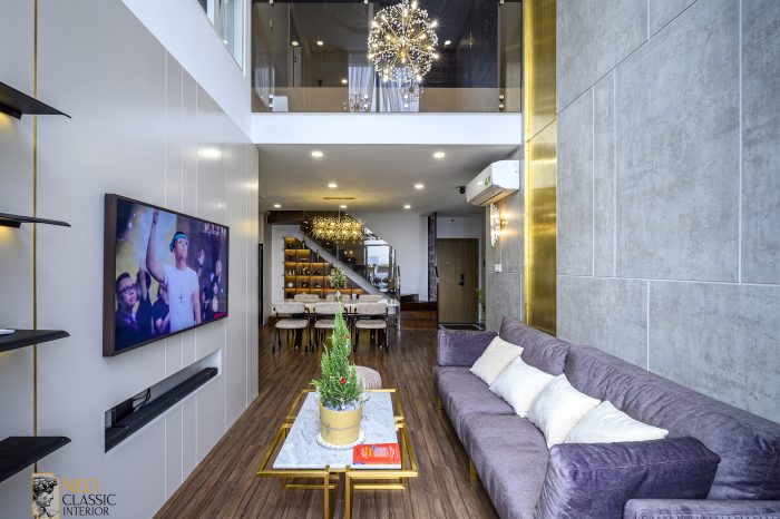 1-17 Thiết kế nội thất chung cư theo phong cách tân cổ điển