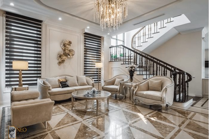 1-18 Thiết kế nội thất chung cư theo phong cách tân cổ điển