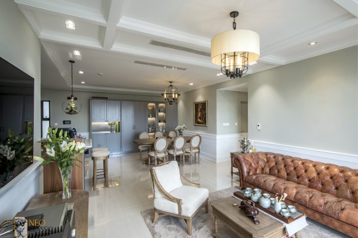 2-11 Thiết kế nội thất chung cư theo phong cách tân cổ điển