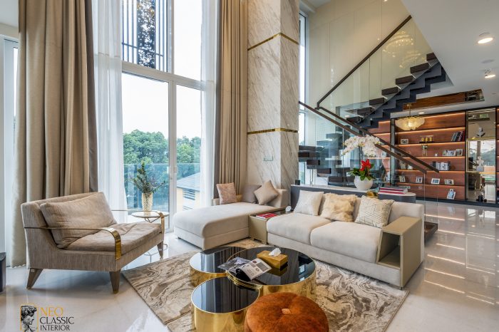 2-13 Thiết kế nội thất chung cư theo phong cách tân cổ điển