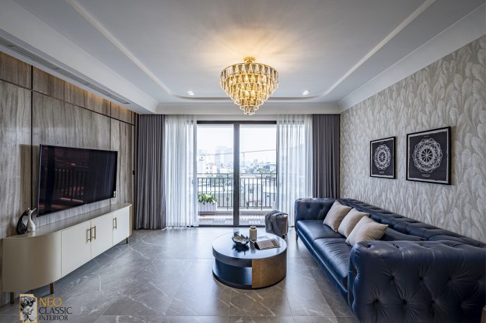 2-14 Thiết kế nội thất chung cư theo phong cách tân cổ điển