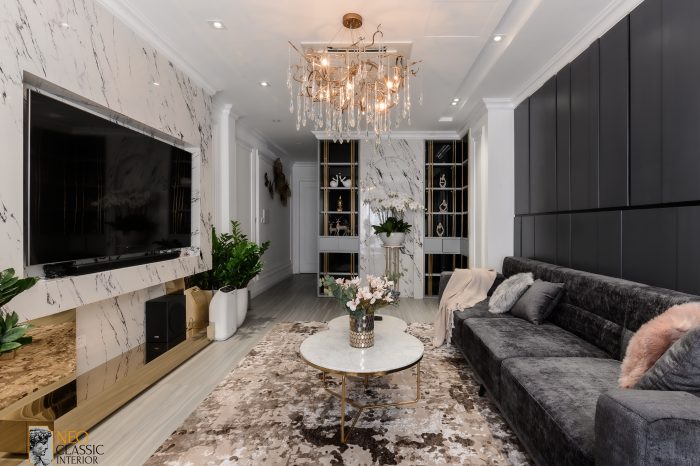 2-18 Thiết kế nội thất chung cư theo phong cách tân cổ điển