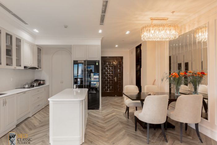 4-16 Thiết kế nội thất chung cư theo phong cách tân cổ điển