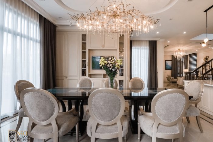 4-18 Thiết kế nội thất chung cư theo phong cách tân cổ điển