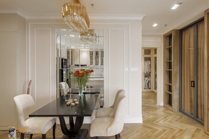 6-15 Thiết kế nội thất chung cư theo phong cách tân cổ điển