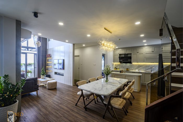 6-16 Thiết kế nội thất chung cư theo phong cách tân cổ điển